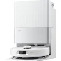 Roborock Qrevo S5V wit robotstofzuiger met oplaadstation, 12000 Pa zuigkracht, FlexiArm-dweilen, dubbele anti-klit, drogen met hete lucht, obstakelvermijding en slimme navigatie