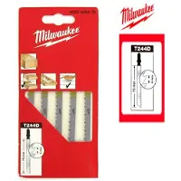 Milwaukee decoupeerzaag - Pack van 5 hout/PVC zaagbladen 75mm tandafstand 4mm