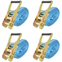 vidaXL Spanbanden 4 ton 8mx50mm blauw 4 st