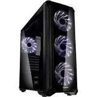 Zalman I3 Edge Midi-tower PC-behuizing Zwart 4 voorgeïnstalleerde LED-ventilators, Zijvenster