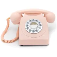 GPO 746PUSHPIN - Telefoon retro jaren ‘70, druktoetsen, roze