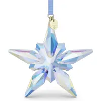 Swarovski beeldjes Annual Edition Ornament 130-jarig Jubileum 2025 5701844 | kerstdecoratie decoratieobject, blauw kristal