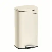 Songmics Vuilnisbak met softclose-functie, Zandbeige