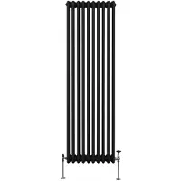 Monster Traditionele radiator met 3 kolommen - 1800 x 472 mm - Zwart