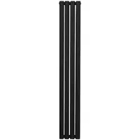 MonsterShop Ovale Kolomradiator - 1600mm x 240mm - Zwart
