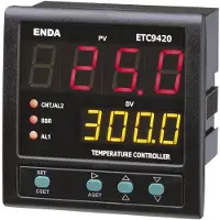 Enda ET9420-230 PID Temperatuurregelaar Pt100, J, K, T, S, R Relais 2 A, SSR (l x b x h) 88 x 96 x 96 mm