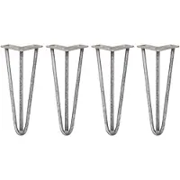 Monster Skiski hairpin tafelpoten - staal - 4x30,5 cm - 3 staven 12mm