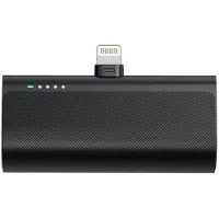 BlueStar Powerbank Blue Star 5000 mAh met ingebouwde Lightning-connector, 2,1A, model W0556P, zwart