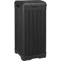 Keter Baltimore - Prullenbak 125 liter - Hoogte: 87,4 cm - Zwart