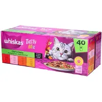 Whiskas Adult 1+ Saus Selectie Van De Chef Maaltijdzakjes Kattenvoer Nat Multipack 40 x 85 gr
