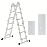 Songmics Nancy's Multifunctionele Ladder - Tot 150 kg Ladder - Telescopische Ladder