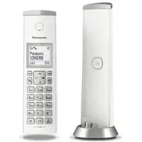 Panasonic KX-TGK220 - Téléphone sans fil - système de répondeur avec ID d'appelant - DECTGAP - (conférence) à trois capacité d'appel - blanc