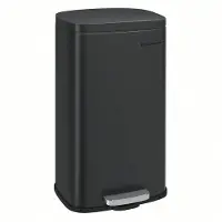 Songmics Vuilnisbak met softclose-functie, Zwart