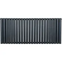 MonsterShop Ovale Kolomradiator - 600mm x 1440mm - Grijs