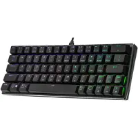 Cooler Master SK620 - Toetsenbord - achterverlichting - USB - Frans - toetsschakelaar: Low Profile Red - spacegrijs