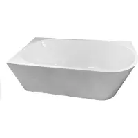 Badplaats Ligbad isia 170 x 80 x 58 cm half vrijstaand bad hoogglans -