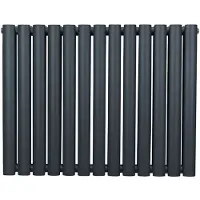 Monster Ovaal vormige radiator - 600mm x 780mm - Anthracietgrijs