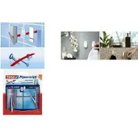 TESA Decoratie-haak | 58013 | maat L (70x37 mm) ovaal wit | 2 haak/4 strips | 6 stuks - 58013-00049-01