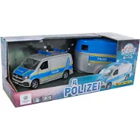 Coppens Kids Globe VW Transporter politie met paardentrailer