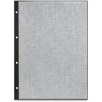 Hama Fotokarton met glassine, 23,3 x 31 cm, geperforeerd, 25 vel, zwart