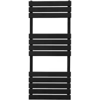MonsterShop Platte Paneel Handdoekradiator – 1200mm x 450mm – Zwart
