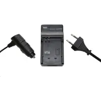VHBW Camera accu snellader compatibel met Panasonic VW-VBX070, Pentax D-Li88, Sanyo DB-L80 en Toshiba PX1686 accu's