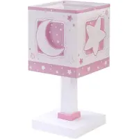 DALBER Tafellampje Moonlight roze glow in the dark