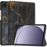 IMoshion Design Trifold Bookcase voor de Samsung Galaxy Tab A11 / A9 8.7 inch - Black Marble