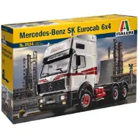Italeri Modelbouwpakket Vrachtwagens - 3924 Mercedes-Benz SK Eurocab 6x4 Plastic - 1:24 - Modelbouw