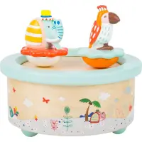 Small Foot - Houten Muziekdoos Papegaai en Olifant