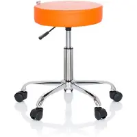 Hjh OFFICE OPERATOR II - Werkstoel / werkkruk/ verhoogde bureaustoel Oranje