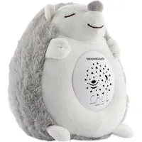 InnovaGoods Premium Egelknuffel Met Witte Ruis En Nachtlicht - 16 x 19 x 15 cm