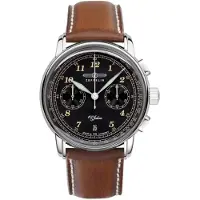 Zeppelin Analoog horloge '100 Jahre Zeppelin' bruin / zwart / zilver