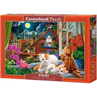 Castorland Kittens on the Roof Puzzel (1500 stukjes)