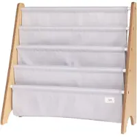 3 Sprouts Boekenkast - 62 x 25 x 61 cm - Lichtgrijs - - OneSize - Boekenkasten