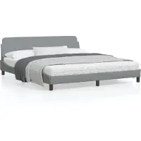 vidaXL Bedframe "Dover" stof lichtgrijs 180x200 cm