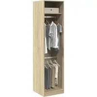 vidaXL Kledingkast 50x50x200 cm bewerkt hout sonoma eikenkleurig