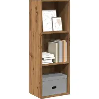 vidaXL Boekenkast 40x30x114 cm bewerkt hout artisanaal eikenkleurig