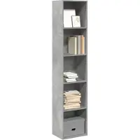 vidaXL Boekenkast 40x30x189 cm bewerkt hout betongrijs
