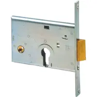Sonstige Verlage Insteekslot voor aluminium, artikelnummer 44145 E58, voorplaat: 16 mm, inbouwmaat: 48 mm
