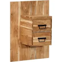 vidaXL Nachtkastje 60x32x80 cm massief acaciahout