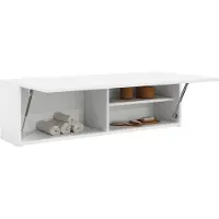 vidaXL Badkamerwandkast 100x25x30 cm bewerkt hout wit