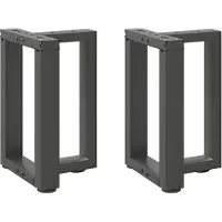 vidaXL Salontafelpoten 2 st T-vormig 38x25x(42-43) cm staal antraciet