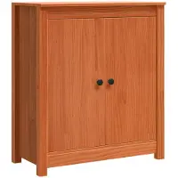 vidaXL Dressoir Wasbruin 70 x 35 x 80 cm Massief grenenhout