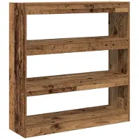 vidaXL Boekenkast 3-laags 100 x 30 x 103 cm Bewerkt hout Oud hout