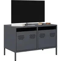 vidaXL Tv-meubel 68x39x43,5 cm koudgewalst staal antracietkleurig