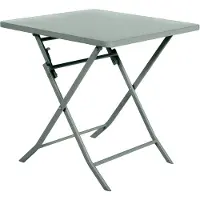 Hespéride Vierkante opvouwbare tuintafel voor 2 personen van staal, model GREENSBORO