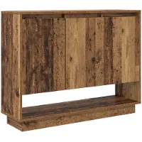 vidaXL Dressoir Oudhout 97 x 29 x 75 cm Bewerkt hout