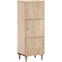 vidaXL Hoge kast 40x33x110 cm massief mangohout