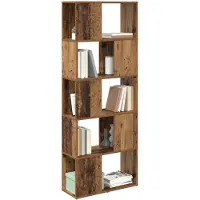 vidaXL Tv-meubelset 60 x 24 x 156 cm Bruin Bewerkt hout